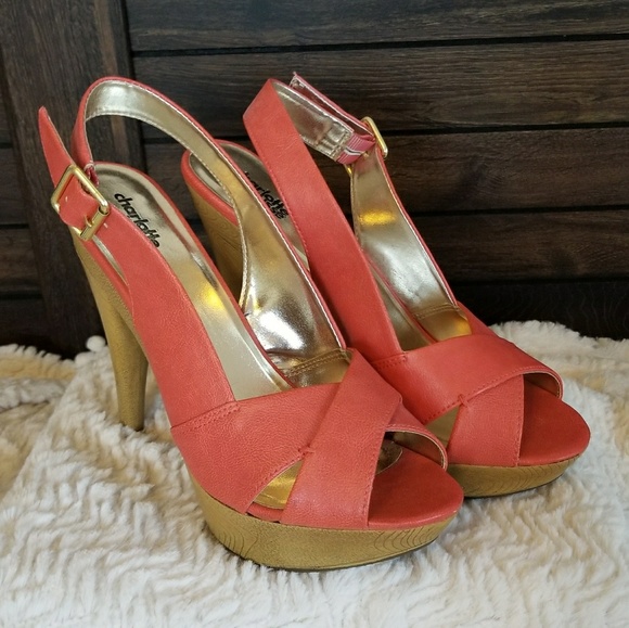 salmon pink heels